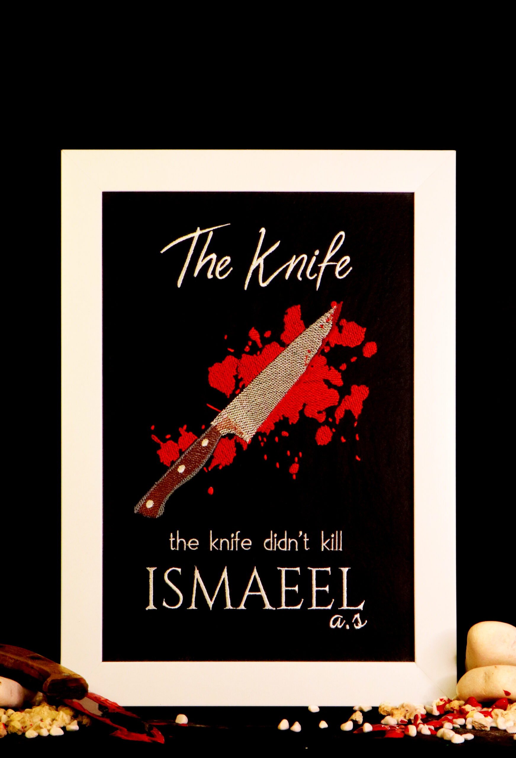 Prophet Ismaeel A.S – The Knife – Embroidery Wall Frame