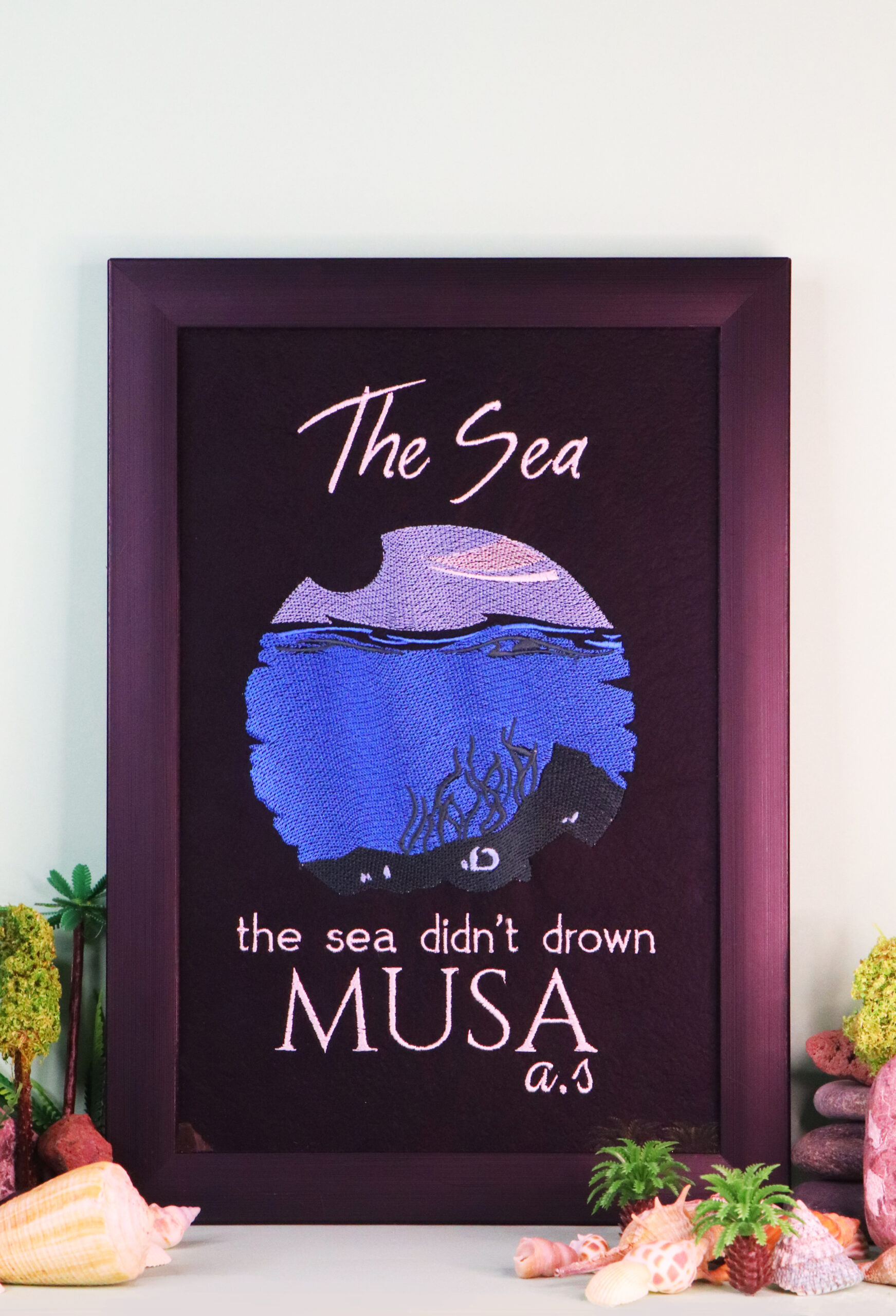 Prophet Musa A.S – The Sea – Embroidery Wall Frame