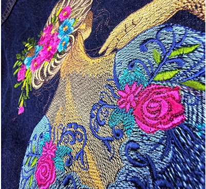 FLoral Girl Embroidery on demand FLoral Girl Embroidery on demand