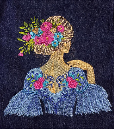 FLoral Girl Embroidery FLoral Girl Embroidery